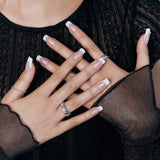 MUZMAK Reusable Glam Design Nail Tip Tiara(Square)