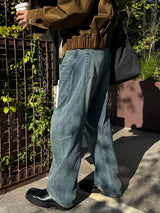[Premium] 3 TAP Twist Denim Pants (2color)