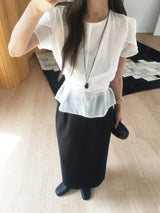 Saseon wrap blouse