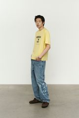 エイジスプラッターカーペンターデニムパンツ(Washed Blue)
