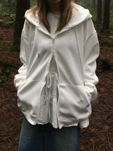 Uni Over Two-Way Zip-Up Hoodie (7c)