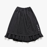 TTTTwister Ruffle Long Skirt - Charcoal