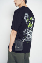 25SS ESSENTIAL DENIM MINI CROSS BAG BLACK