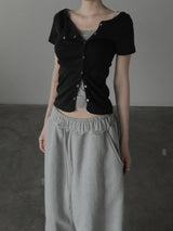 Prie Unbalance Snap Cardigan