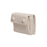 ドットポケット3レイヤーハーフウォレットコインマネーカードウォレット warm gray