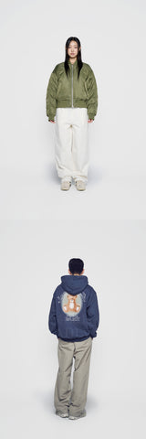 24FW BIO WASHING SEMI WIDE PIN TUCK CHINO PANTS BEIGE