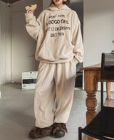 Bagel Fleece Pintuck String Pants