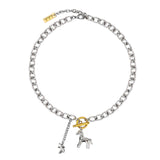 Baby Pony Drop Chain Surgical Necklace