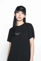 25SS ベーシックロゴウーマンショートスリーブTシャツ ブラック