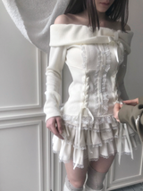 valentine eyelet two-piece set