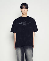 25FW ダーティーウォッシュド半袖Tシャツ ブラック