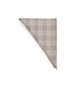 Two-run see-through check scarf