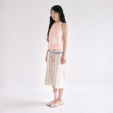 Dot layered top - peach