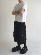 ストラップ ピンタック バミューダパンツ(3colors)
