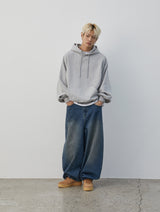 Oil Washed Denim Pants (Dirty Blue)