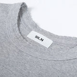 90's scallop stitch neck t-shirt (GREY)