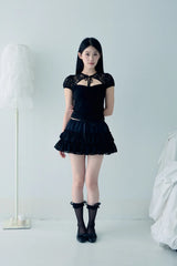 Love blossom skirt (Black) 
