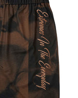 Embroidered Graphic Jersey Skirt _ BROWN