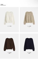 [Unisex] Shoulder button knit(4color)
