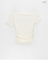 [MADE] Gisello Uncovered Shirring Tee