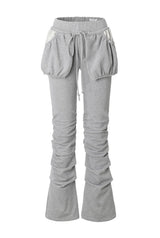 Pocket shirring pants