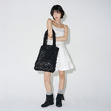 シースルー チュール ショルダーバッグ  (Black)