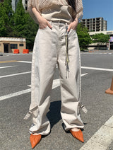 レッグビジョコットンワイドパンツ (2C)