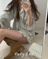 Ribbon shirring blouse(2color)