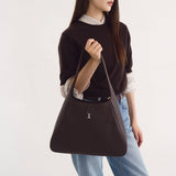 Vina Shoulder Bag Medium Dark Brown