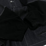 reverse Terry Pocket Denim Jacket_black