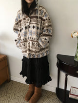 Cotton ruffled skirt