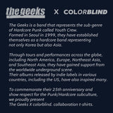 The Geeks x colorblind. 'XXV' ショートスリーブシャツ（ブラック）