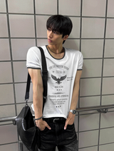 Eagle Graphic Cropped Muscle Tee