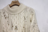 Crashed Knit Pullover