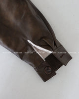 String Leather Dumble Half Coat