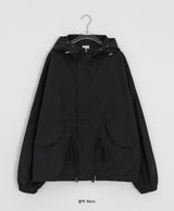 [unisex] ホームパー フード オーバー ボンバー ジャケット