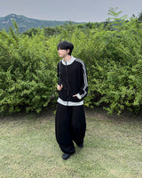 Lift color block track zip-up