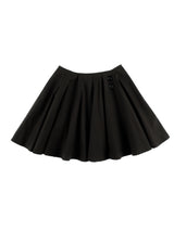 COTTON FLARE SKIRT (BLACK)