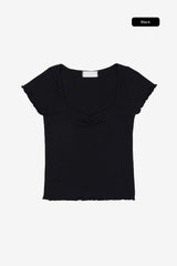 フェーブルスリムリブドTシャツ
