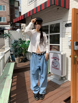 フォーマルピンタックジーンズ