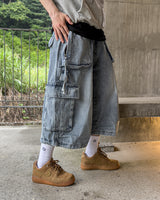Dekaring D‑Ring Cargo Bermuda Denim