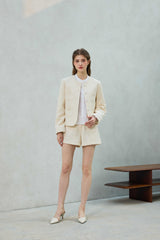 CHERISH TWEED JACKET / WHITE