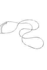 925 シルバー レイヤード スレッド ネックレス