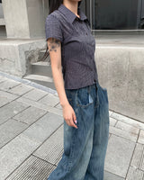 Small check shirts