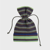 TIE-UP STRIPE BEANIE (MELON)