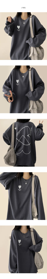 Hearty Two Heart Point Sweatshirt