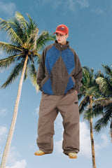 LOGO COTTON SUPER WIDE VENTILATION PANTS BROWN