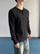 Lau Golji Henley Neck Long Sleeve 3C