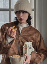 Paul No Collar Wool Jacket