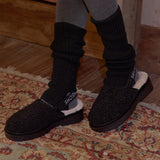  Embry Fur Strap Clog_B2400(2Colors)